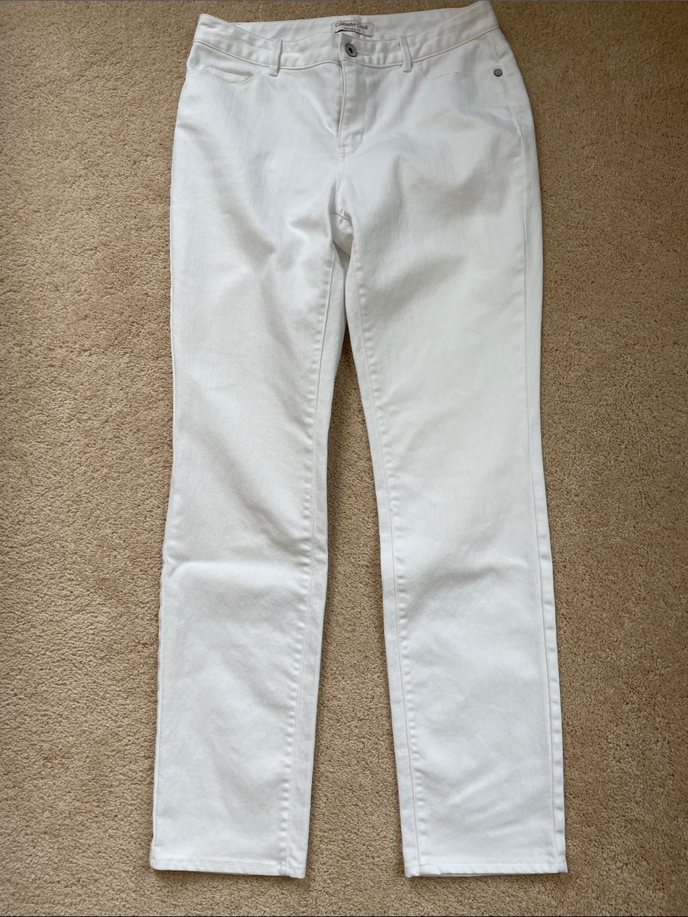 Coldwater Creek White Straight-Leg Women's Jeans